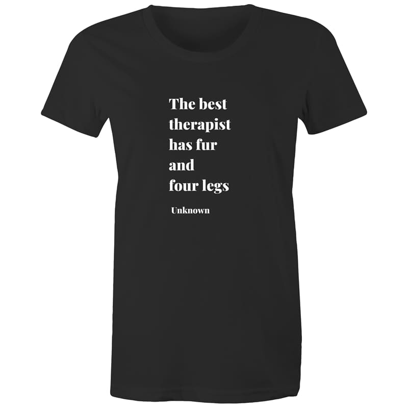 The Best Therapist Women’s Tee - Black / Extra Small - 