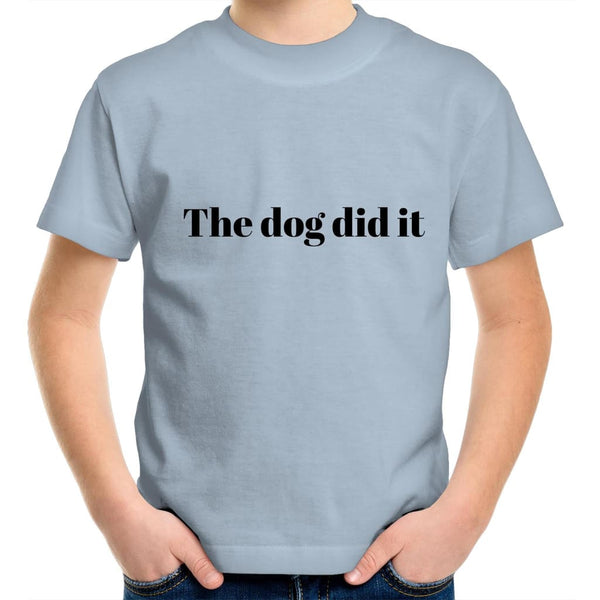 The Dog Did It Kids T-Shirt - Sky Blue / Kids 2 - Shirts & 