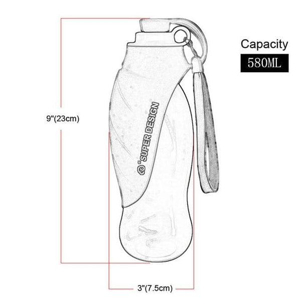 The Leaf Pet Water Bottle - Max & Cocoa 