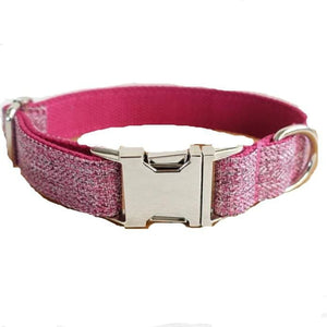 The Pink Suit Dog Collar & Leash - Dog Collar / XL - collar