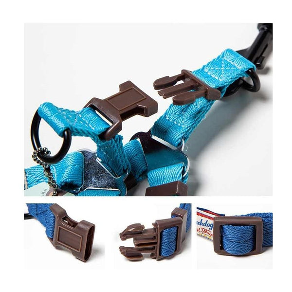 Touchdog Dog Harness & Leash Set - Collar & Leash