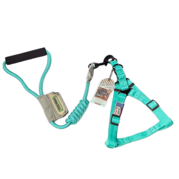 Touchdog Dog Harness & Leash Set - Cyan / S - Collar & Leash