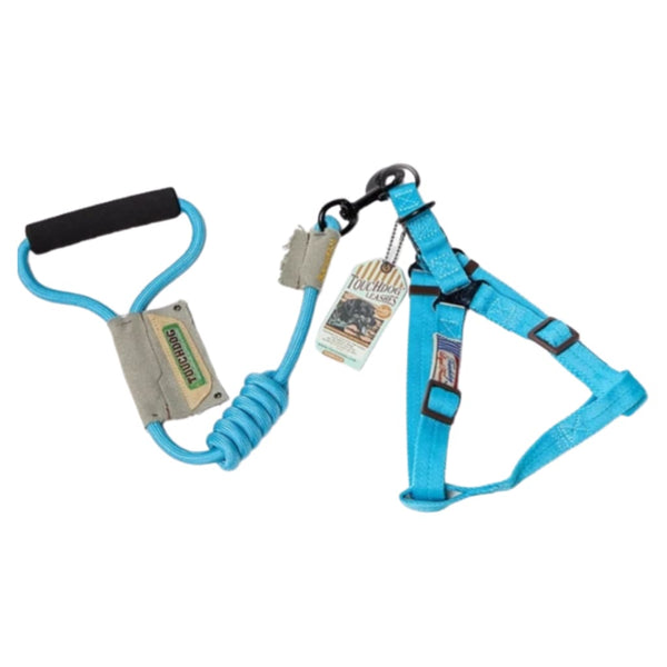 Touchdog Dog Harness & Leash Set - Light Blue / S - Collar &