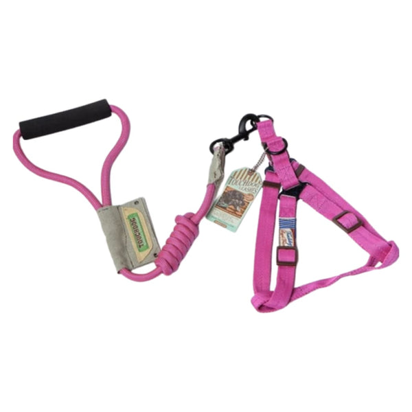 Touchdog Dog Harness & Leash Set - Pink / L - Collar & Leash