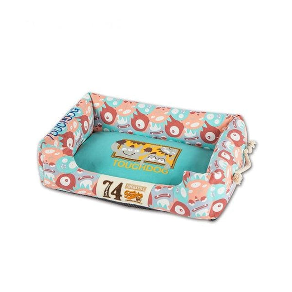 Touchdog Little Monsters Pet Bed - Green / S - pet bed