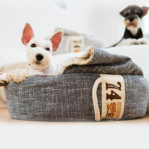 TOUCHDOG Plush Covered Pet Bed - pet beds
