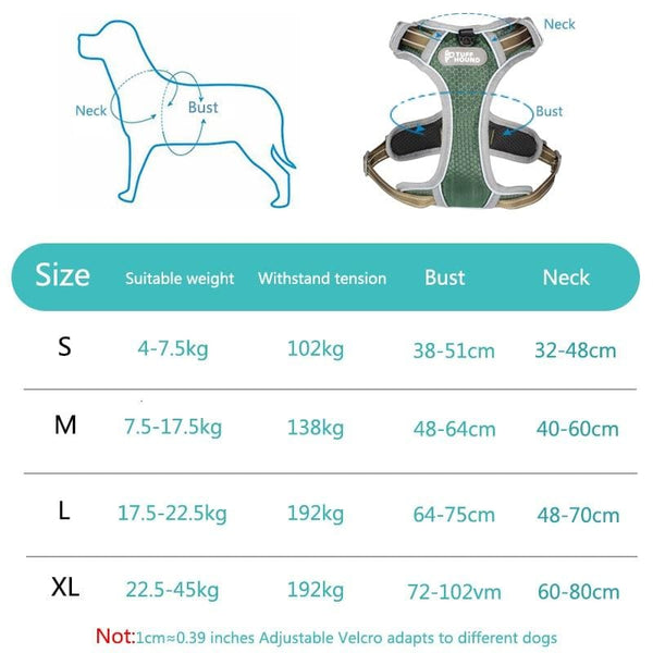 TUFF HOUND Nylon Dog Harness Vest - Max & Cocoa 