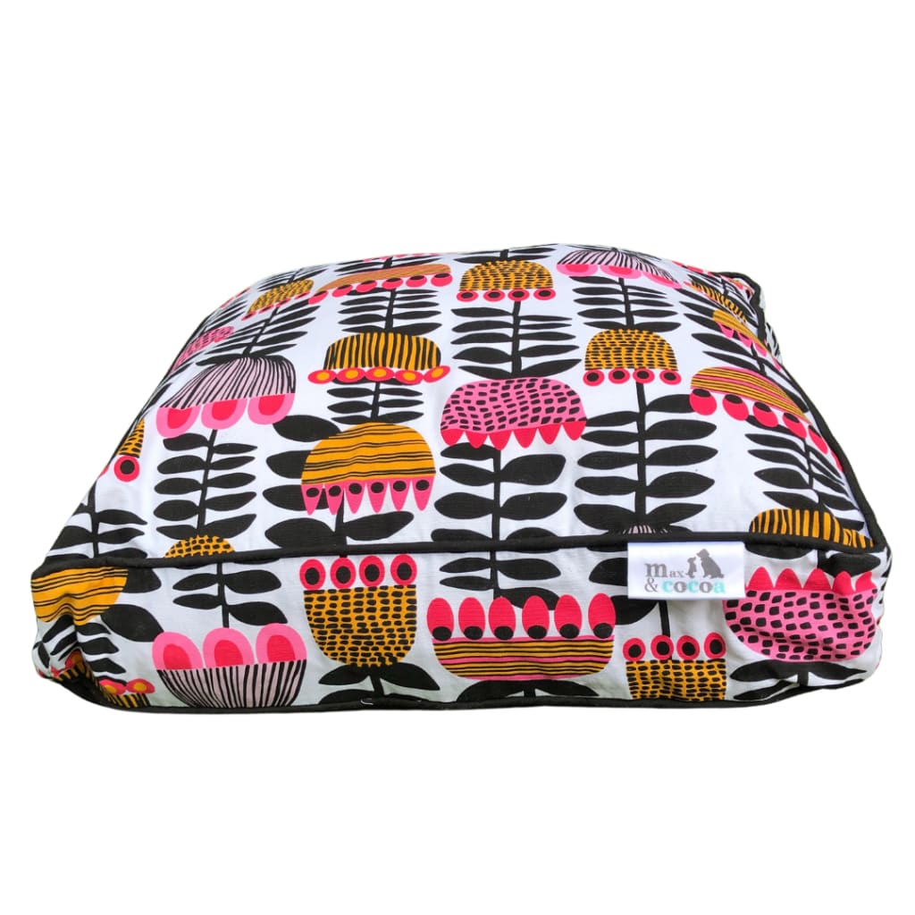 Tulip Time Max & Cocoa Signature Pet Bed Cover - Pet Bed 