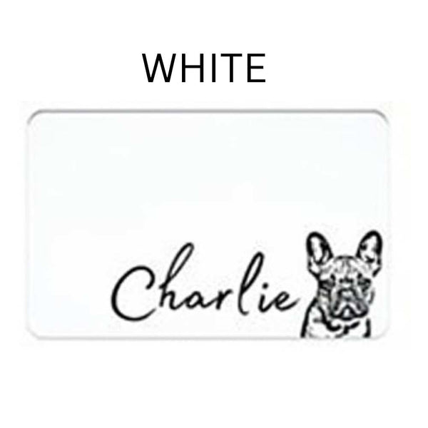 Personalized Pet Portrait & Name Feeding Mat