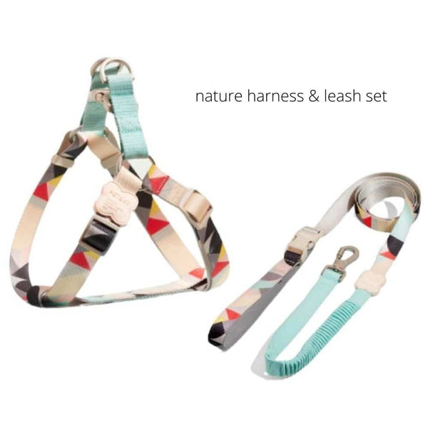 Y-shaped Dog Harness - Nature Harness & Lead Set / L - Pet 