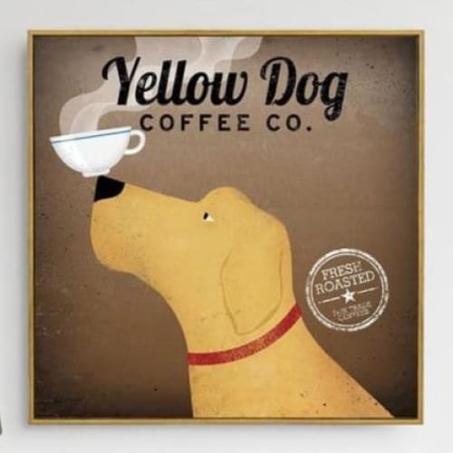 Yellow Dog Coffee Co. Canvas Print - Max & Cocoa 